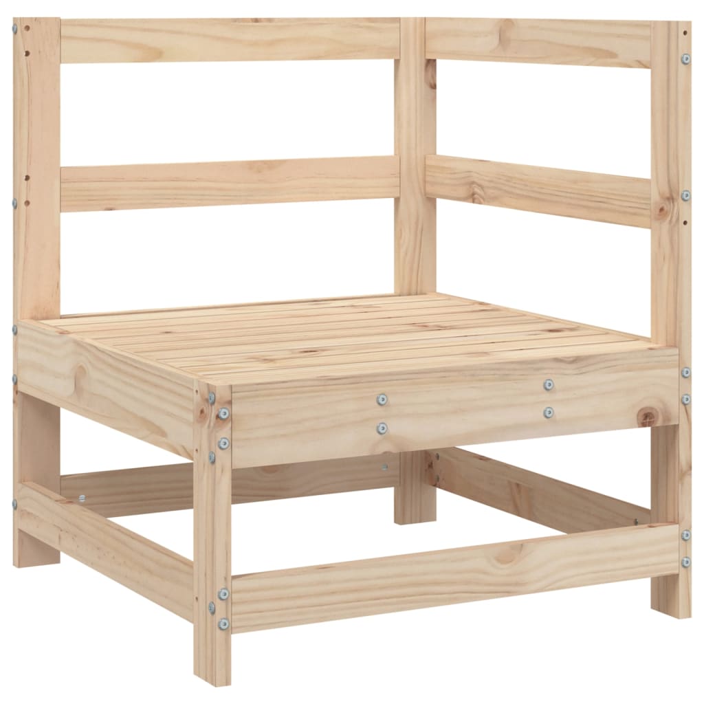 Set Divani da Giardino 7 pz in Legno Massello di Pino