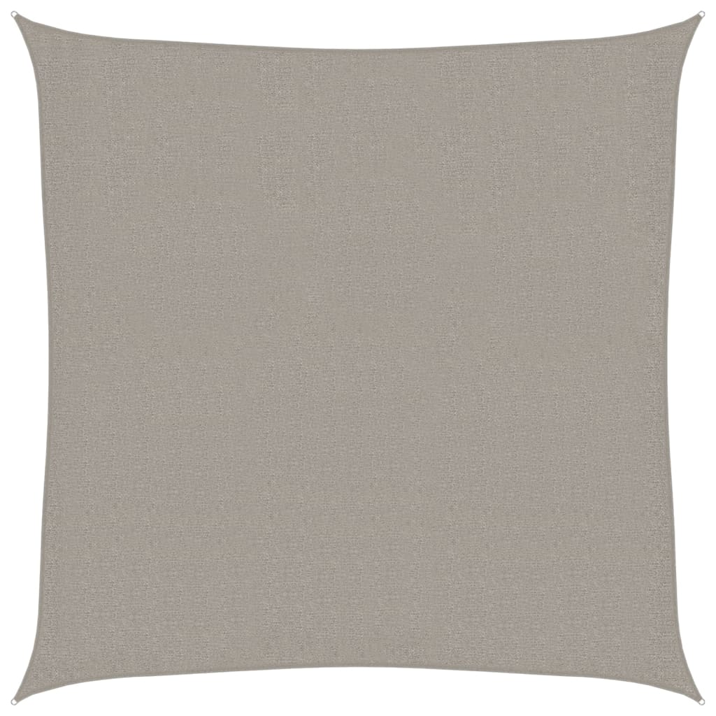 Vela Parasole 160 g/mÂ² Quadrata Grigio Chiaro 3x3 m in HDPE