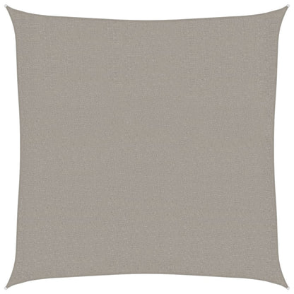 Vela Parasole 160 g/mÂ² Quadrata Grigio Chiaro 3x3 m in HDPE
