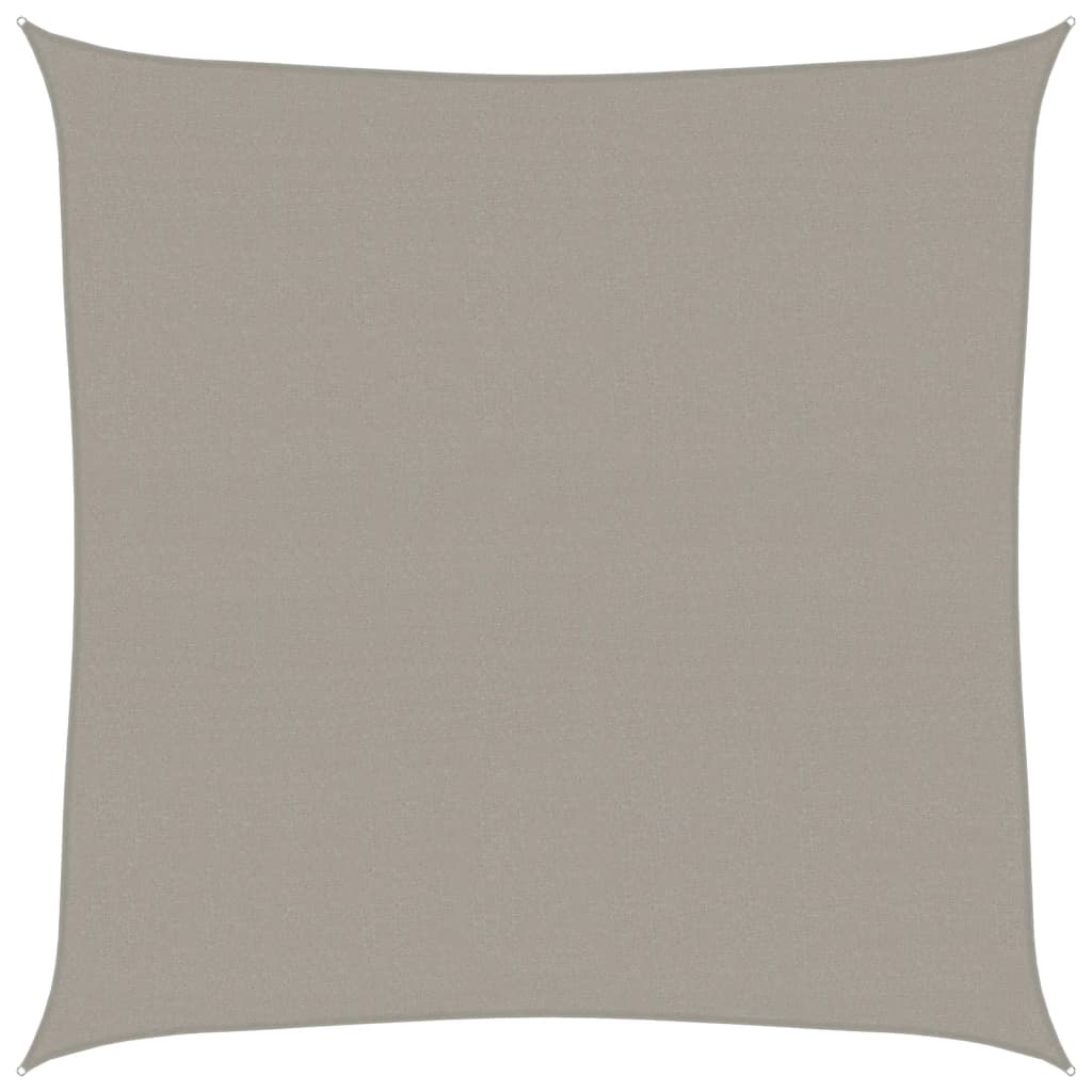 Vela Parasole 160 g/mÃ‚Â² Quadrata Grigio Chiaro 4,5x4,5 m in HDPE