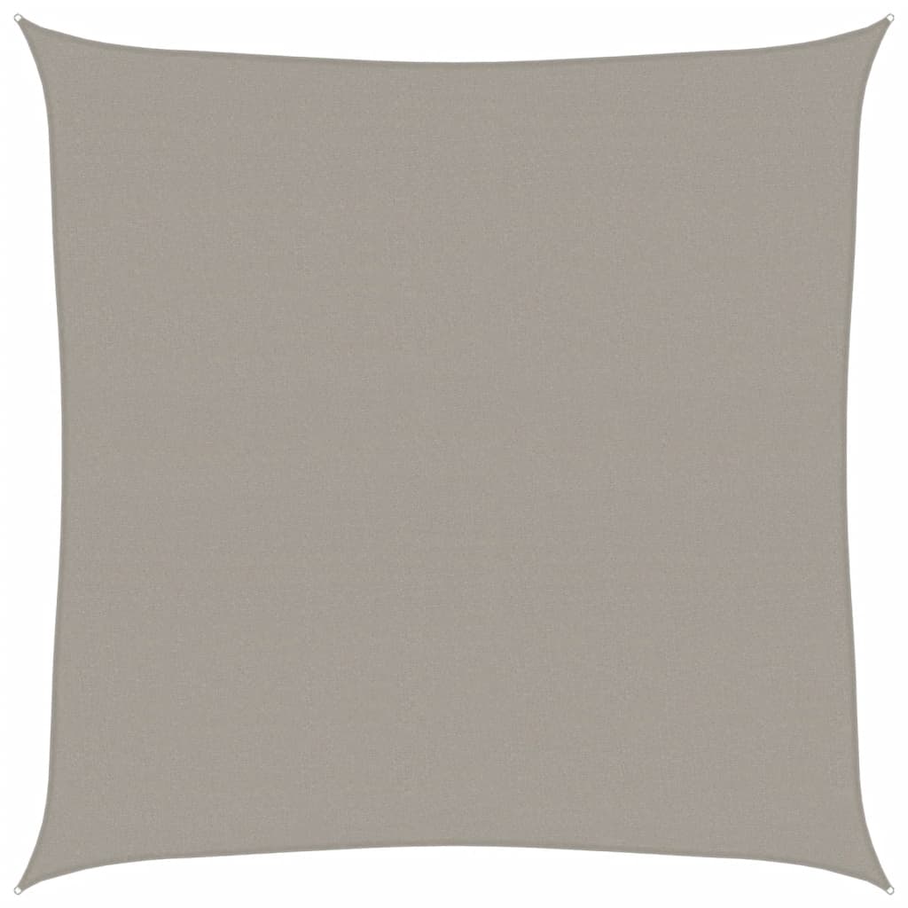 Vela Parasole 160 g/mÂ² Quadrata Grigio Chiaro 5x5 m in HDPE