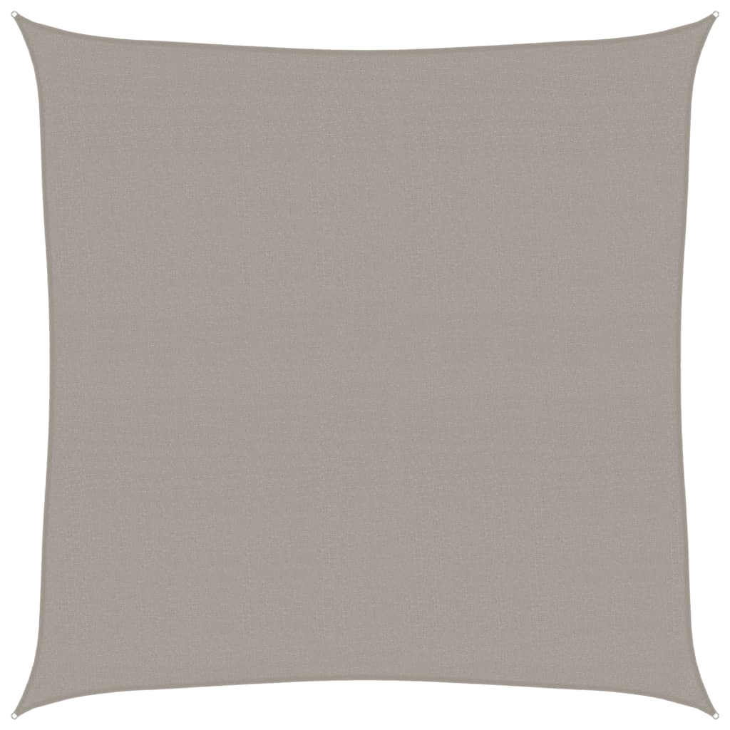 Vela Parasole 160 g/mÂ² Quadrata Grigio Chiaro 6x6 m in HDPE