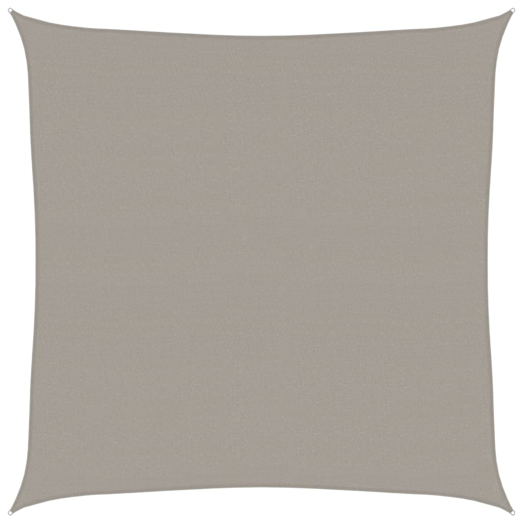 Vela Parasole 160 g/mÃ‚Â² Quadrata Grigio Chiaro 7x7 m in HDPE