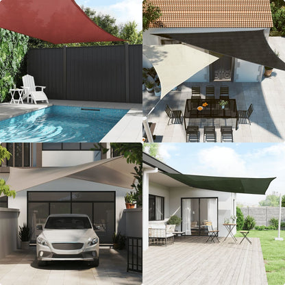 Vela Parasole 160 g/mÃ‚Â² Quadrata Grigio Chiaro 7x7 m in HDPE