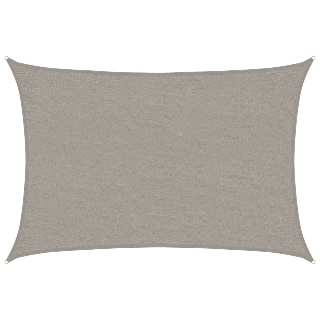 Vela Parasole 160 g/mÂ² Rettangolare Grigio Chiaro 2x2,5 m HDPE