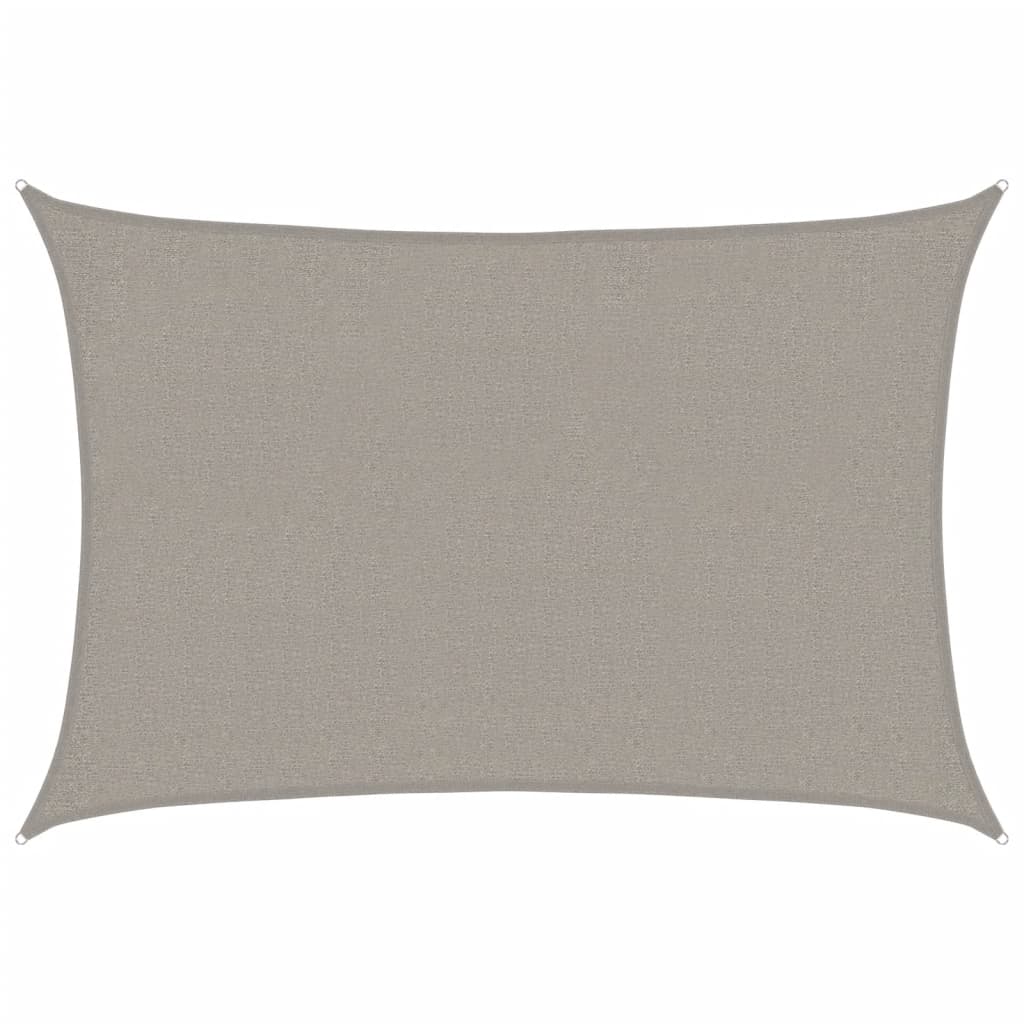 Vela Parasole 160 g/mÃ‚Â² Rettangolare Grigio Chiaro 2x3 m in HDPE