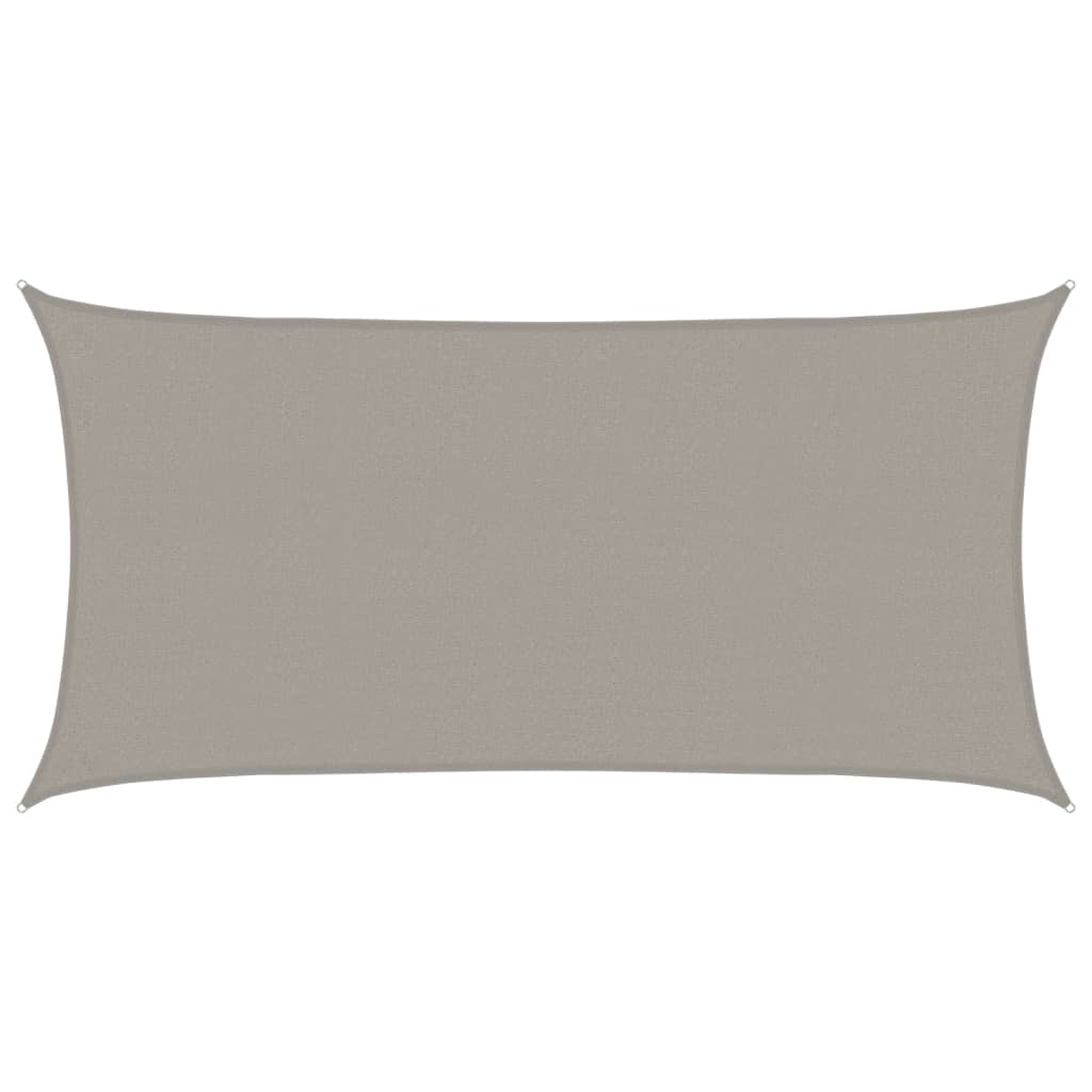 Vela Parasole 160 g/mÃ‚Â² Rettangolare Grigio Chiaro 2x3,5 m HDPE