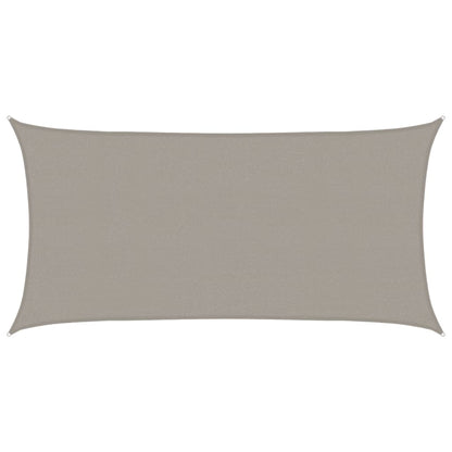 Vela Parasole 160 g/mÂ² Rettangolare Grigio Chiaro 2x4 m in HDPE