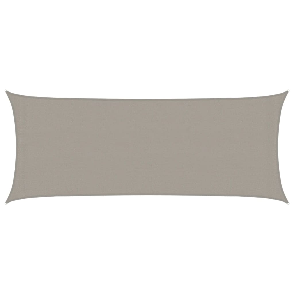 Vela Parasole 160 g/mÂ² Rettangolare Grigio Chiaro 2x5 m in HDPE