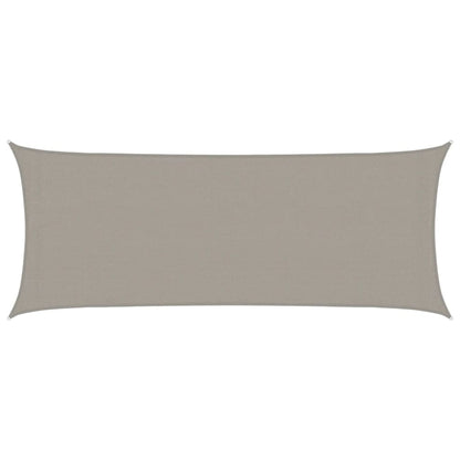 Vela Parasole 160 g/mÂ² Rettangolare Grigio Chiaro 2x5 m in HDPE