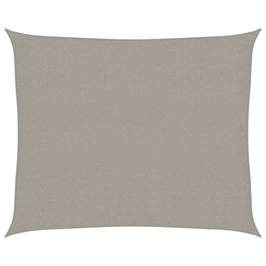 Vela Parasole 160 g/mÂ² Rettangolare Grigio Chiaro 2,5x3 m HDPE