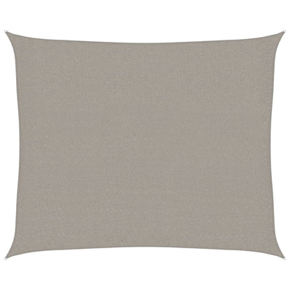 Vela Parasole 160 g/mÂ² Rettangolare Grigio Chiaro 2,5x3 m HDPE