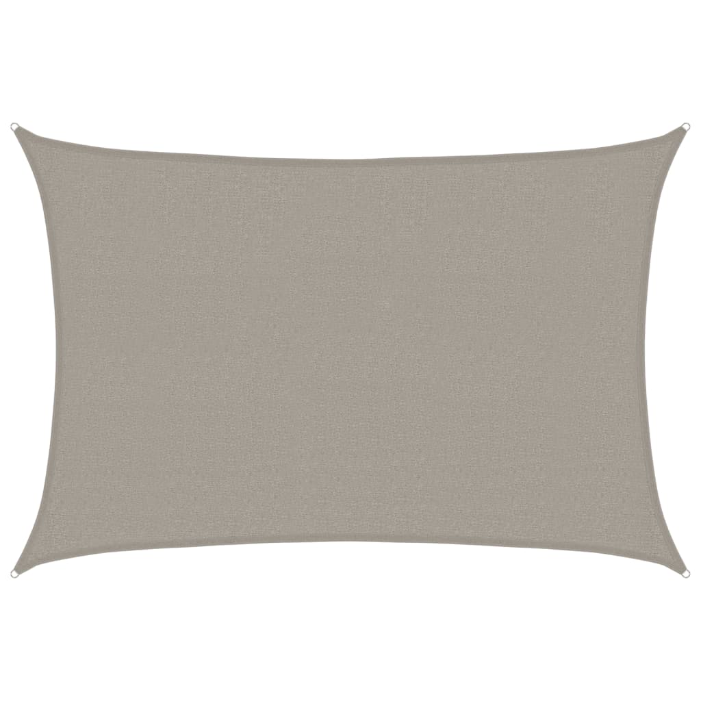 Vela Parasole 160 g/mÃ‚Â² Rettangolare Grigio Chiaro 2,5x3,5m HDPE