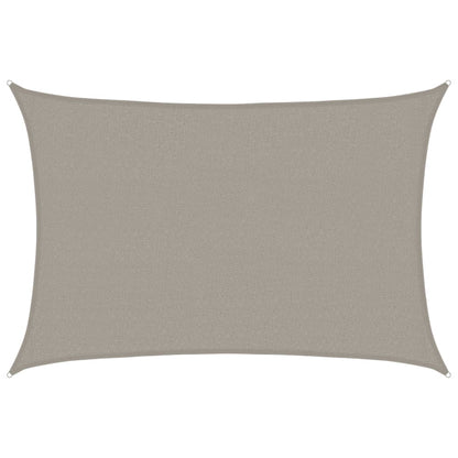 Vela Parasole 160 g/mÂ² Rettangolare Grigio Chiaro 2,5x4 m HDPE