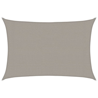 Vela Parasole 160 g/mÂ² Rettangolare Grigio Chiaro 3x5 m in HDPE
