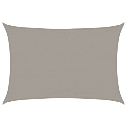 Vela Parasole 160 g/mÂ² Rettangolare Grigio Chiaro 3,5x4,5m HDPE