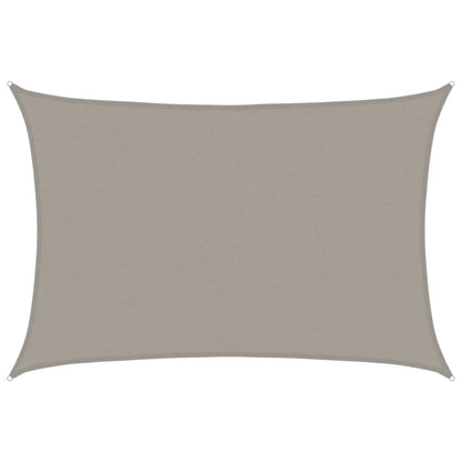 Vela Parasole 160 g/mÂ² Rettangolare Grigio Chiaro 4x6 m in HDPE