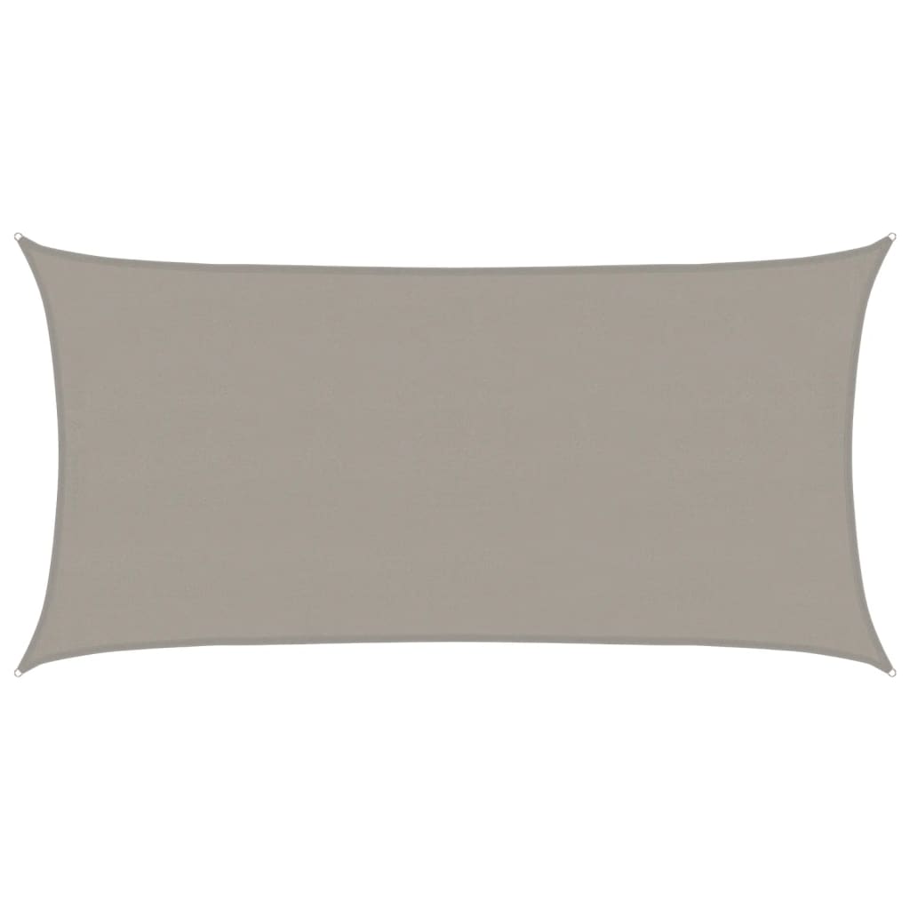 Vela Parasole 160 g/mÂ² Rettangolare Grigio Chiaro 4x7 m in HDPE