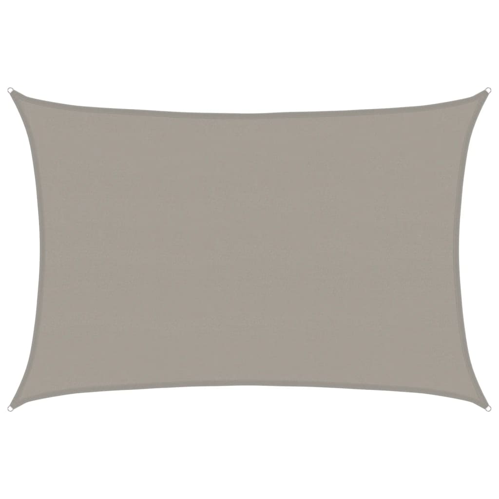 Vela Parasole 160 g/mÂ² Rettangolare Grigio Chiaro 5x6 m in HDPE