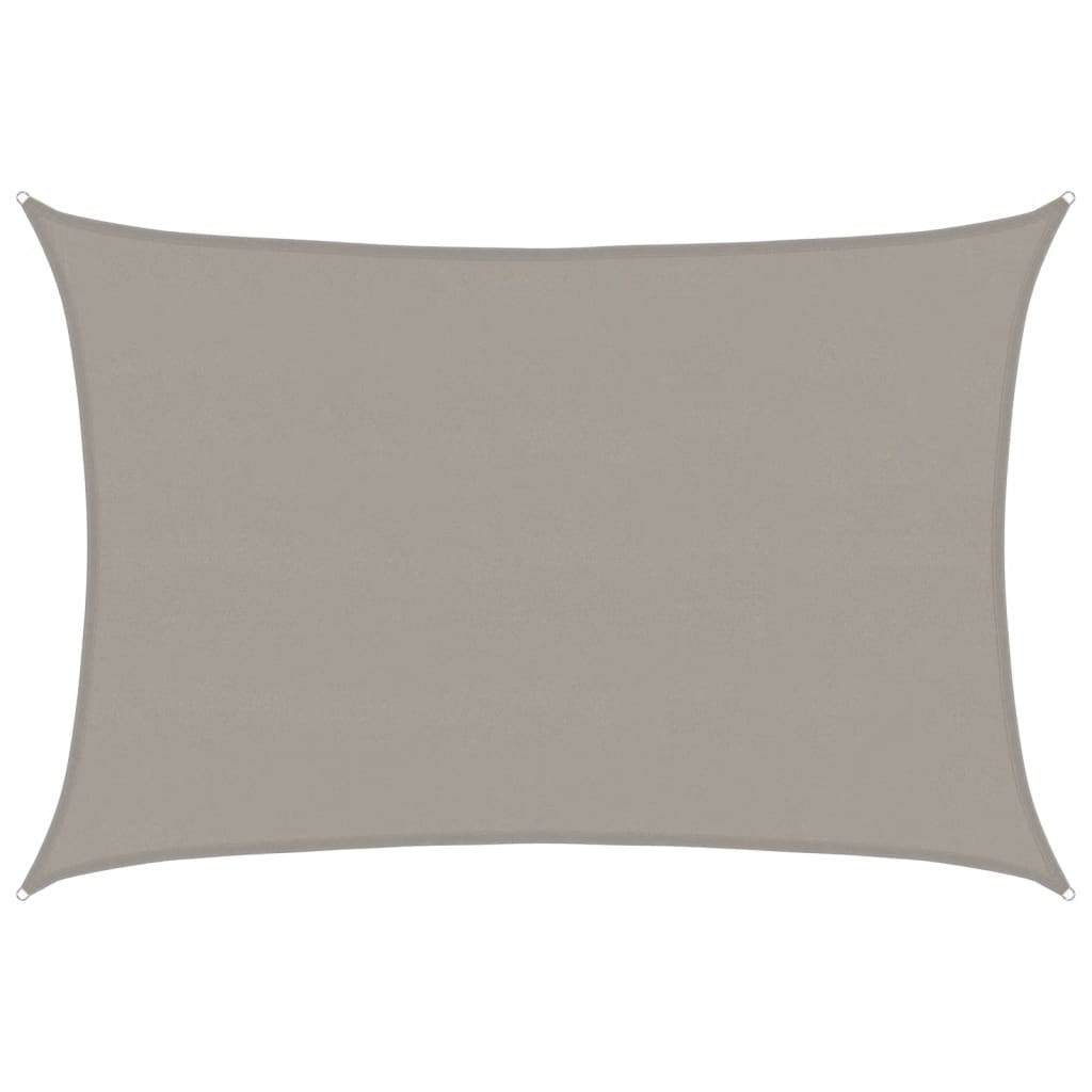 Vela Parasole 160 g/mÂ² Rettangolare Grigio Chiaro 5x7 m in HDPE