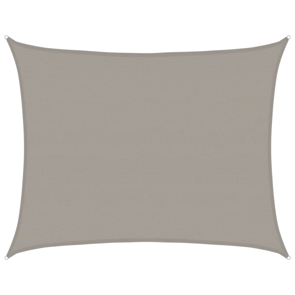 Vela Parasole 160 g/mÂ² Rettangolare Grigio Chiaro 6x7 m in HDPE