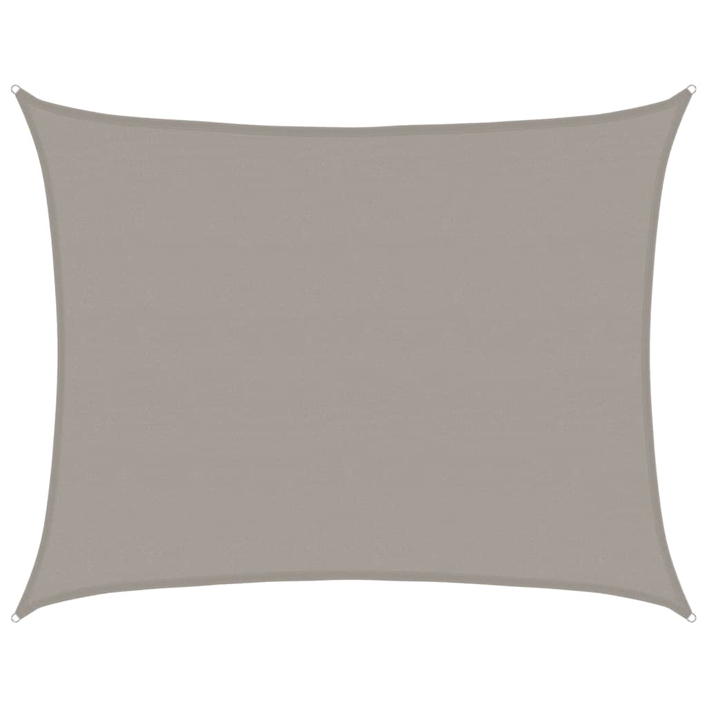 Vela Parasole 160 g/mÂ² Rettangolare Grigio Chiaro 6x8 m in HDPE