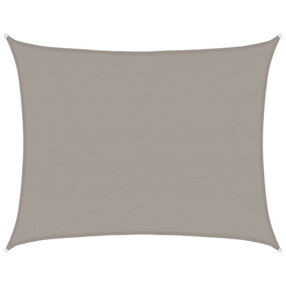 Vela Parasole 160 g/mÂ² Rettangolare Grigio Chiaro 6x8 m in HDPE