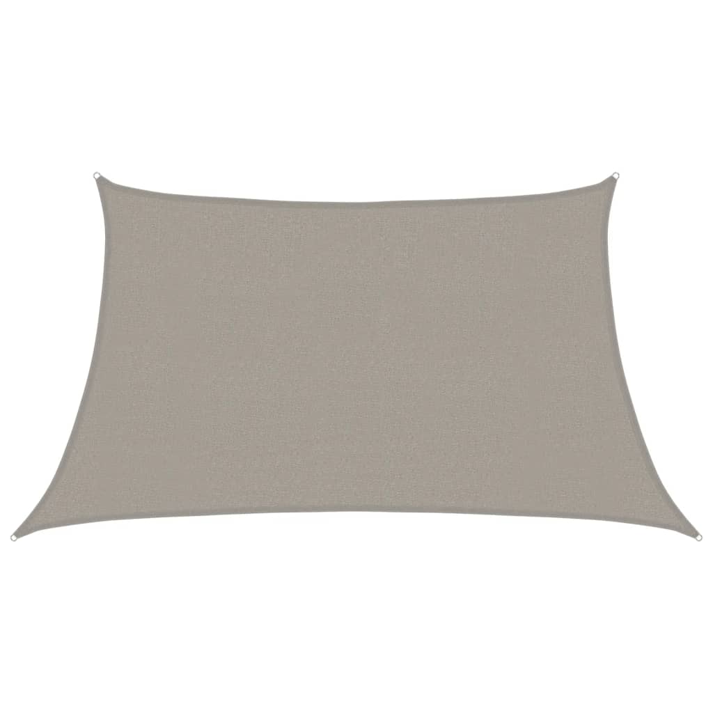 Vela Parasole 160 g/mÂ² Trapezio Grigio Chiaro 3/4x2 m in HDPE