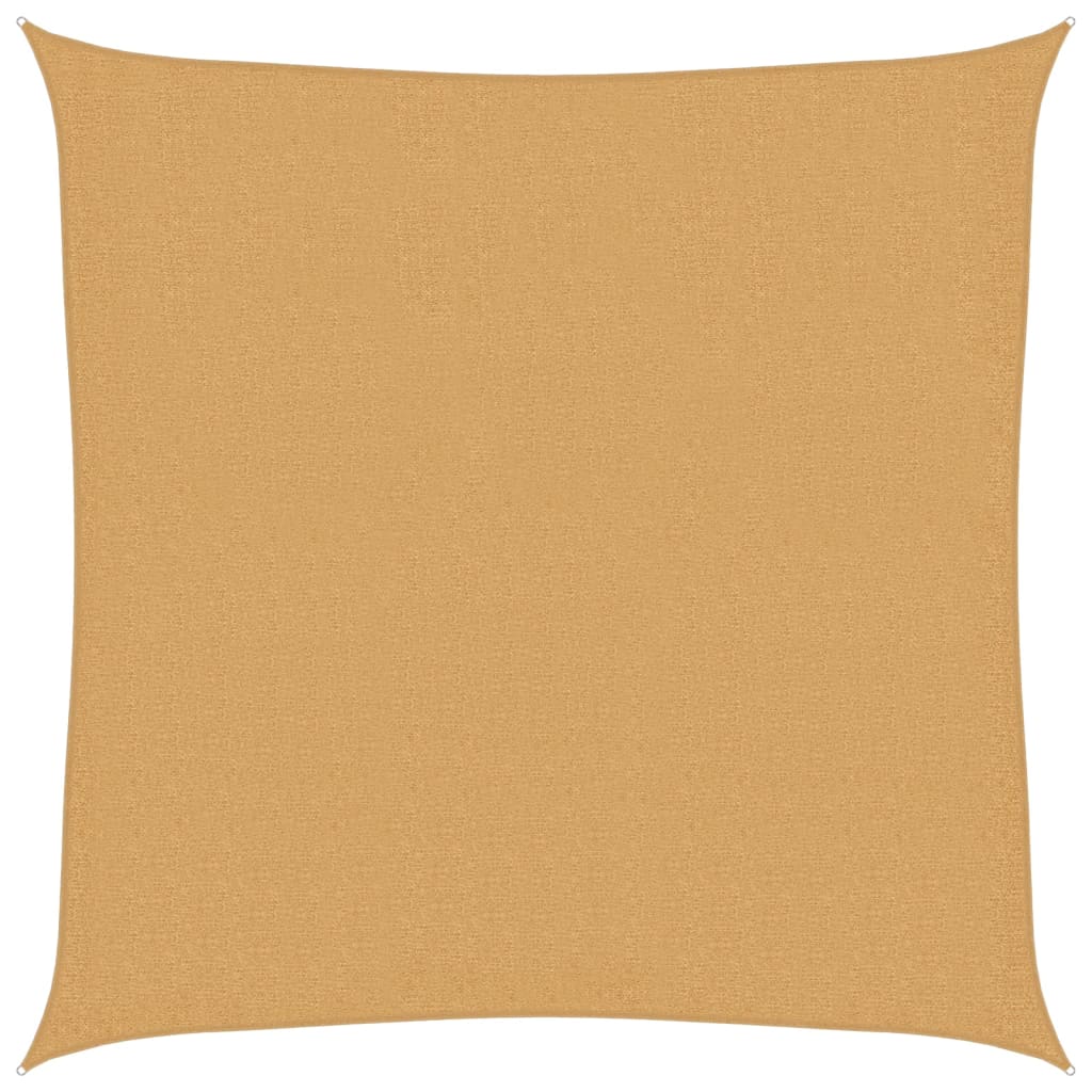 Vela Parasole 160 g/mÂ² Quadrata Sabbia 3,6x3,6 m in HDPE