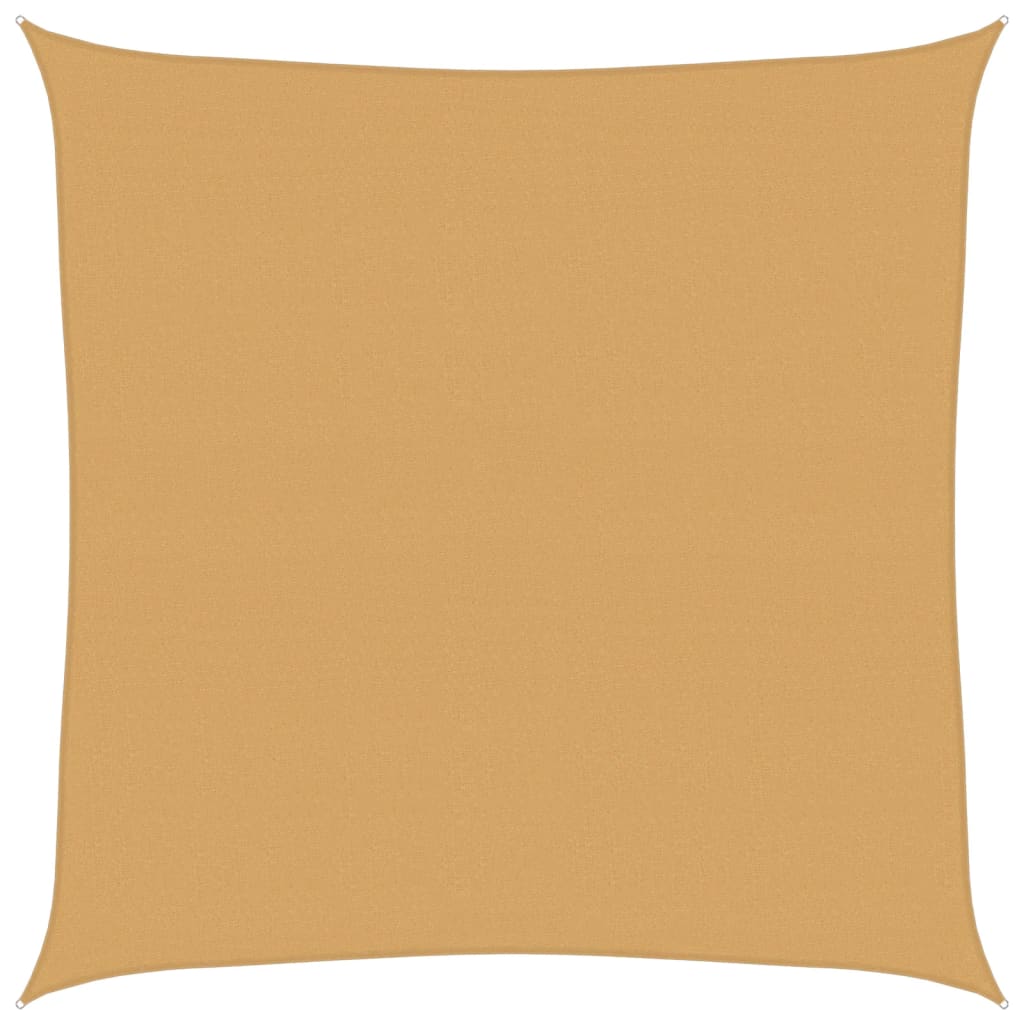 Vela Parasole 160 g/mÂ² Quadrata Sabbia 6x6 m in HDPE