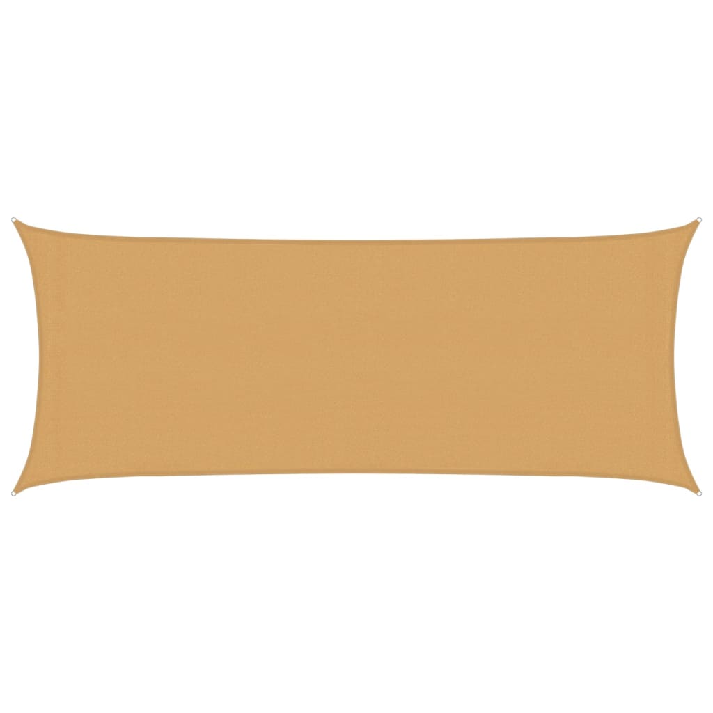 Vela Parasole 160 g/mÂ² Rettangolare Sabbia 2x4,5 m in HDPE