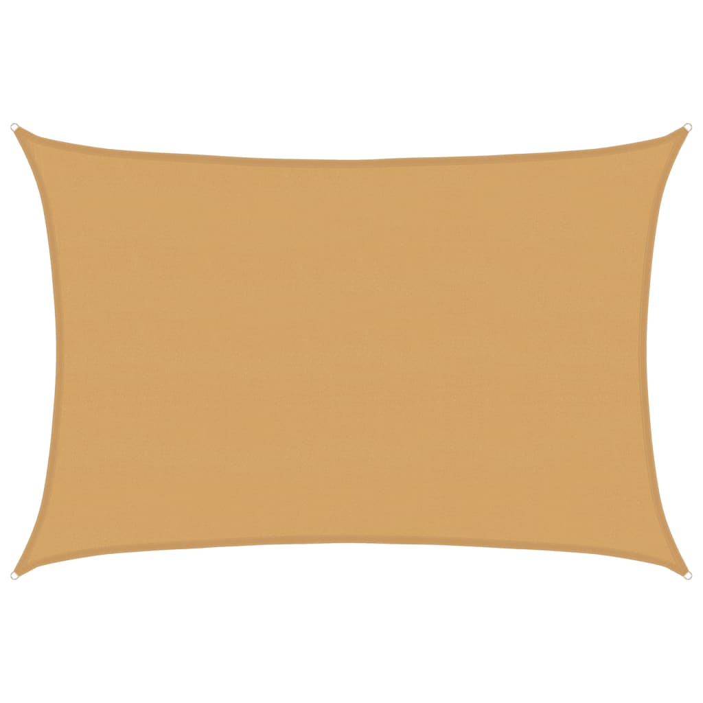 Vela Parasole 160 g/mÂ² Rettangolare Sabbia 5x7 m in HDPE