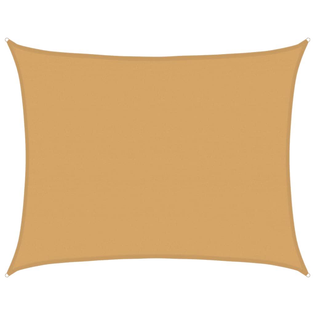 Vela Parasole 160 g/mÂ² Rettangolare Sabbia 6x7 m in HDPE
