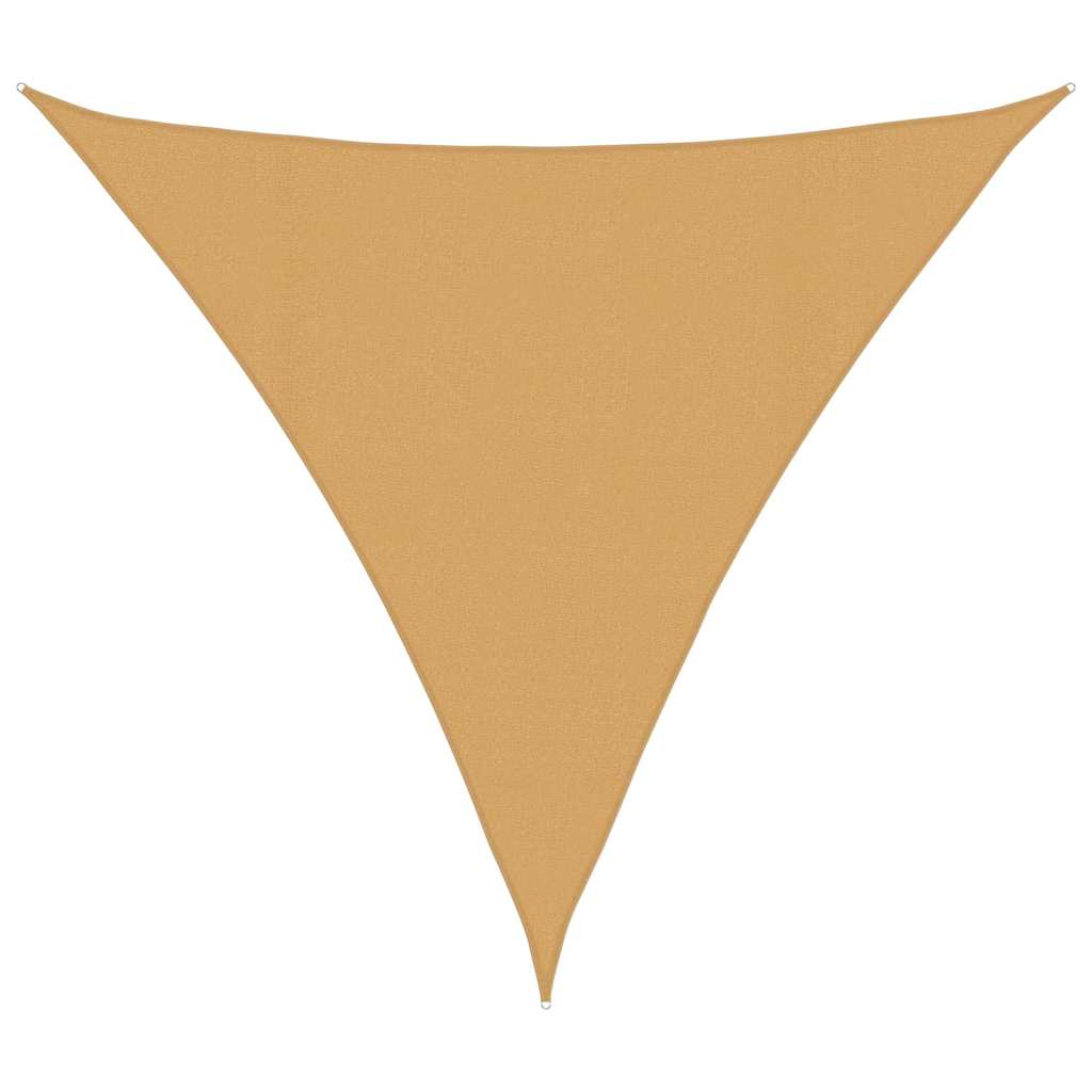 Vela Parasole 160 g/mÂ² Triangolare Sabbia 4x4x4 m in HDPE