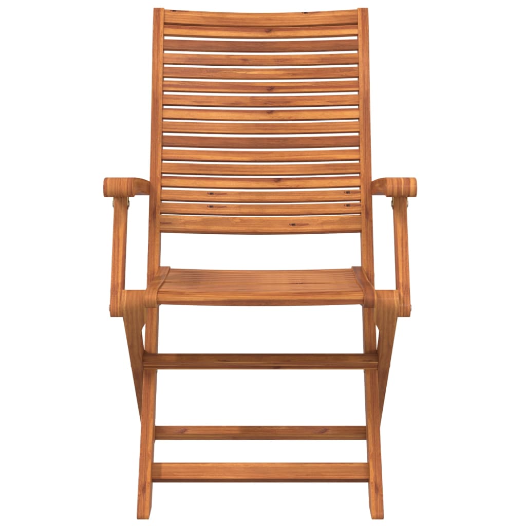 Sedie Giardino Pieghevoli 4 pz 57x66x95cm Legno Massello Acacia