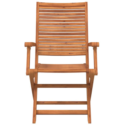Sedie Giardino Pieghevoli 4 pz 57x66x95cm Legno Massello Acacia