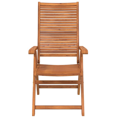 Sedie Giardino Reclinabili 4 pz 56x72x107 Legno Massello Acacia