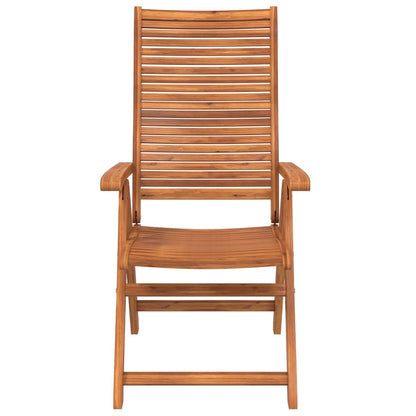 Sedie Giardino Reclinabili 6pz 56x72x107 Legno Massello Acacia