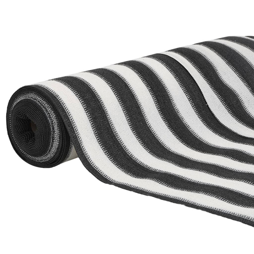 Rete per Privacy Antracite e Bianca 1,2x10 m in HDPE 75 g/mÂ²