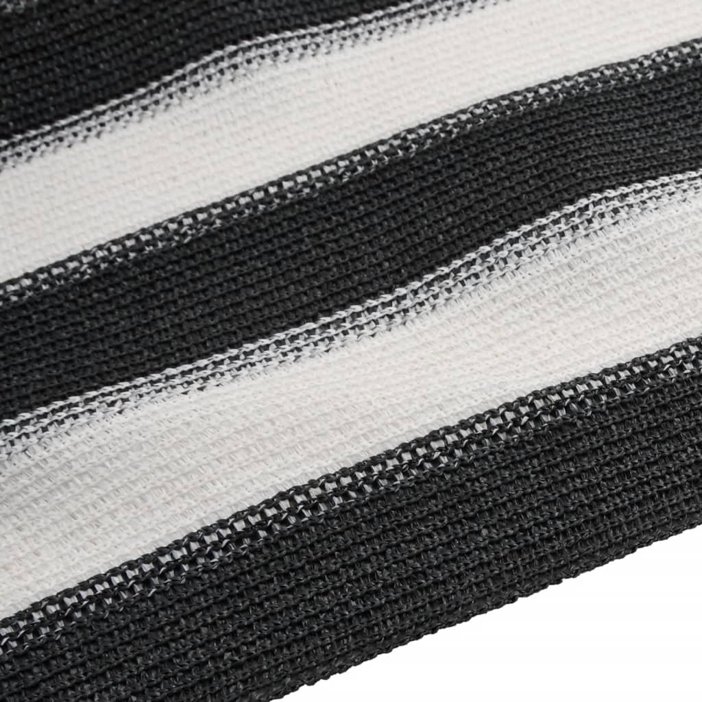 Rete per Privacy Antracite e Bianca 1,2x50 m in HDPE 75 g/mÂ²