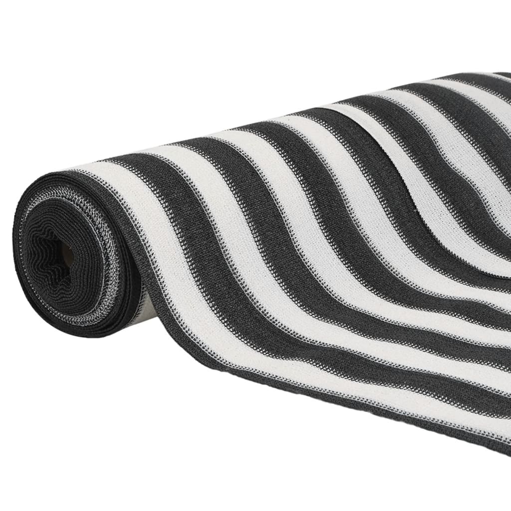 Rete per Privacy Antracite e Bianca 1,5x25 m HDPE 75 g/mÃ‚Â²