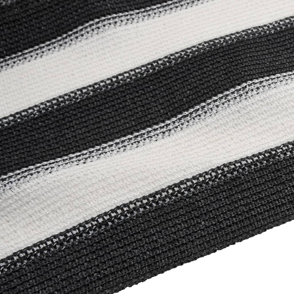 Rete per Privacy Antracite e Bianca 2x25 m in HDPE 75 g/mÂ²