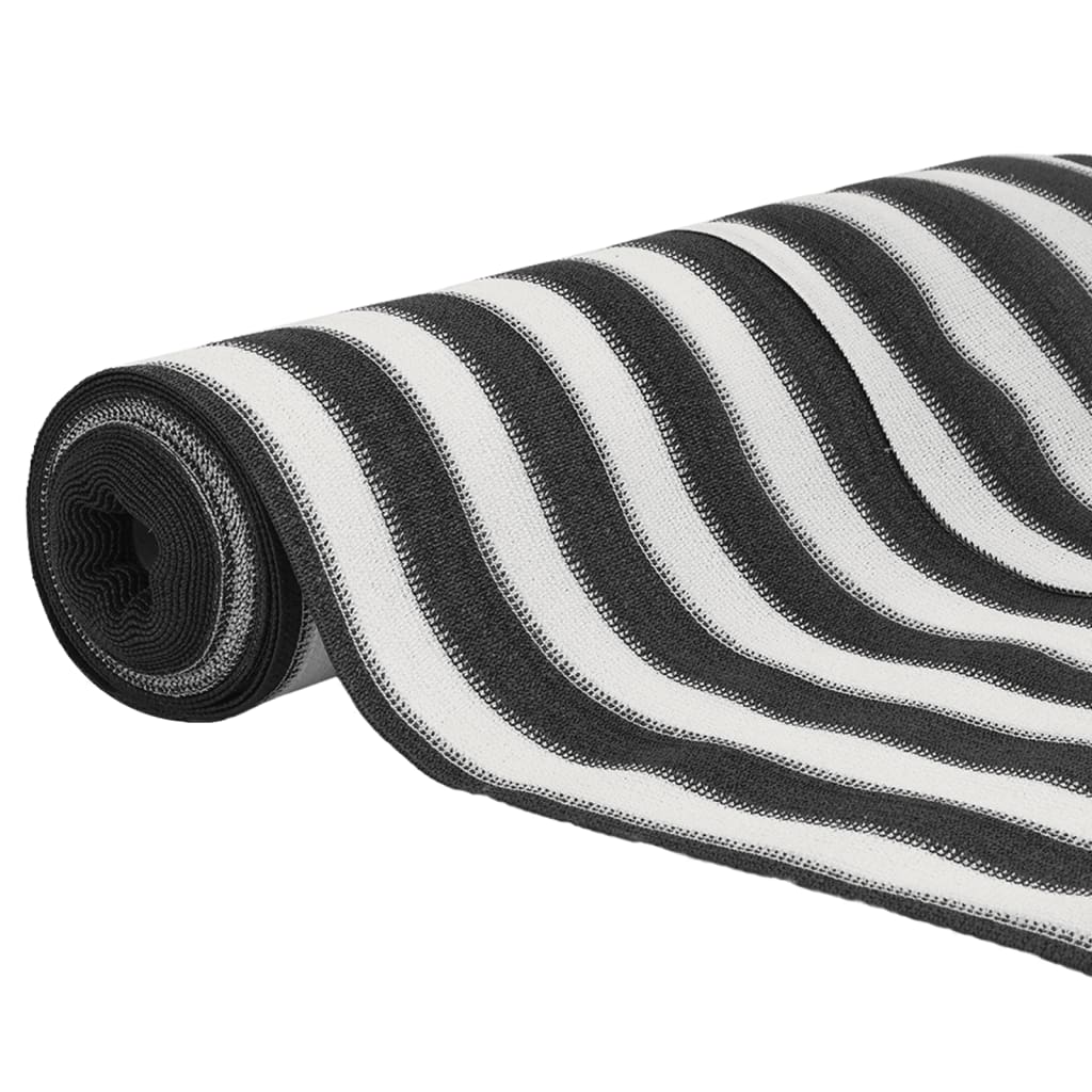 Rete per Privacy Antracite e Bianca 2x10 m in HDPE 150 g/mÃ‚Â²