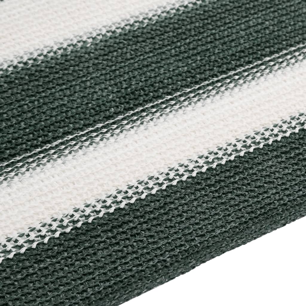 Rete per Privacy Verde e Bianco 1,2x10 m in HDPE 75 g/mÂ²