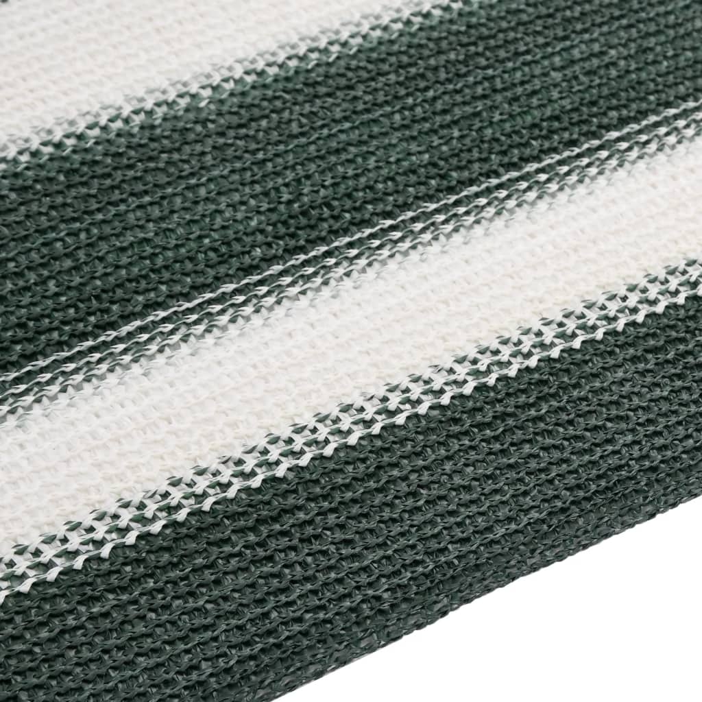 Rete per Privacy Verde e Bianco 2x25 m in HDPE 150 g/mÂ²