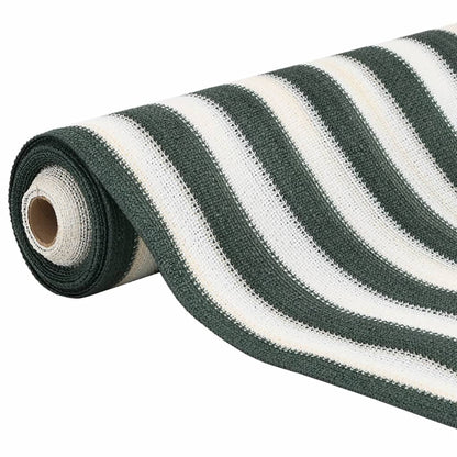Rete per Privacy Verde e Bianco 1x10 m in HDPE 195 g/mÂ²