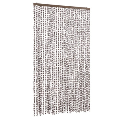 Tenda Antimosche Tortora e Bianca 118x220 cm in Ciniglia