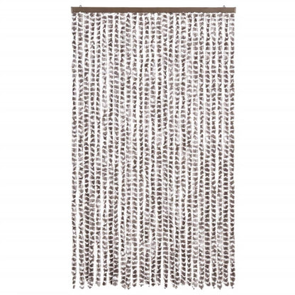 Tenda Antimosche Tortora e Bianca 118x220 cm in Ciniglia