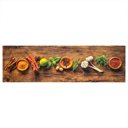 Tappeto da Cucina Lavabile Spezie 45x150 cm Velluto