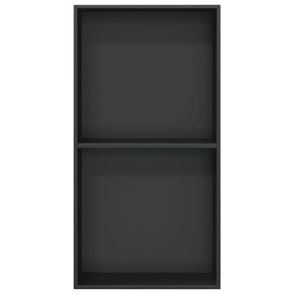 Nicchia per Doccia Nero Opaco 32x62x9cm in Acciaio Inox